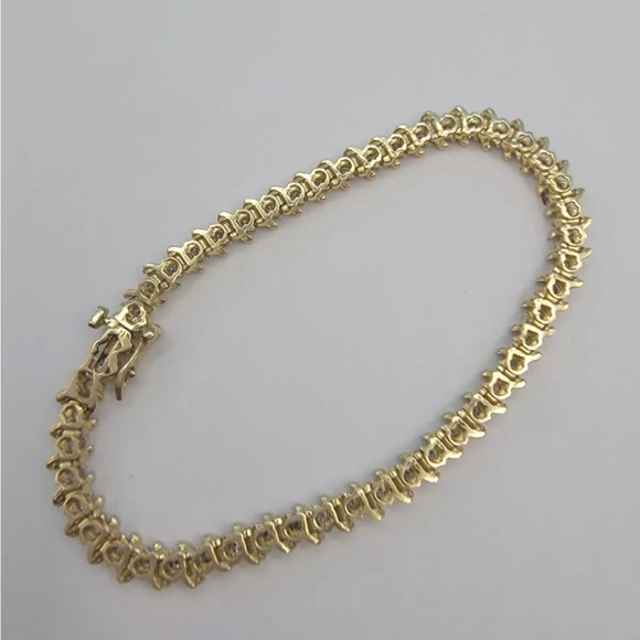 Stunning 5.88 CT Natural Diamonds on 14K Tennis Bracelet, 7.5” 11.5 grams - Picture 13 of 15